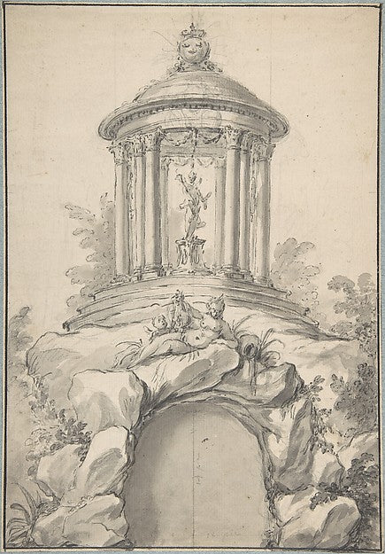 Design for Festival Architecture for an Entry into Paris for t, Poster Print
