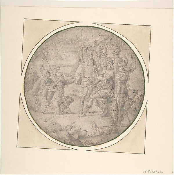 The Head of Pompey Presented to Caesar-Anonymous, French, 16th, Poster Print Wall Art