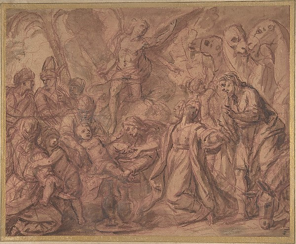 The Son of Moses Circumcised 17th cent-Anonymous, French, 17th, Poster Print Wall Art