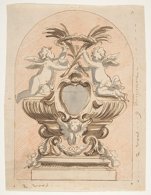 Design for a reliquary late 17th–early 18th cent-Attributed to,16x12"(A3)Poster