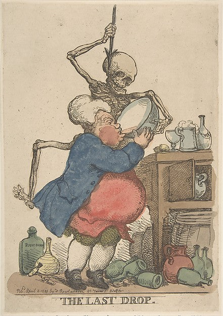 The Last Drop April 5, 1801-Thomas Rowlandson ,16x12"(A3)Poster