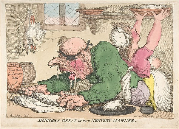 Dinners Drest in the Neatest Manner October 1811-Thomas Rowlan, Poster Print
