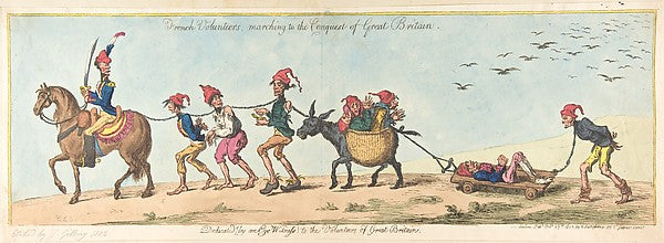 French Volunteers Marching to the Conquest of Great Britain Oc, Poster Print