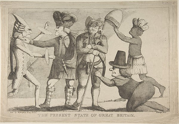 The Present State of Great Britain 1779-James Phillips ,16x12"(A3)Poster