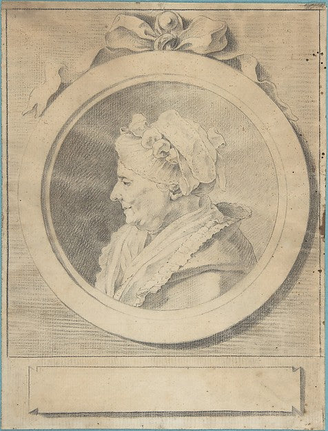 Portrait of an Old Lady Wearing a Cap 18th cent-Anonymous,Fre, Poster Print
