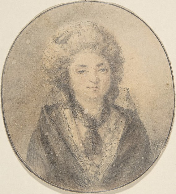 Bust of a Woman 18th cent-Anonymous,French,18th cent,16x12"(A3)Poster