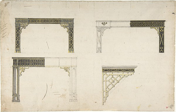 Designs for Tables c1770–90-Anonymous,French,18th cent, Poster Print Wall Art