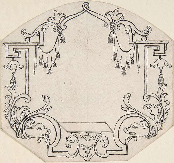Arabesque Cartouche 18th cent-Anonymous,French,18th cent, Poster Print