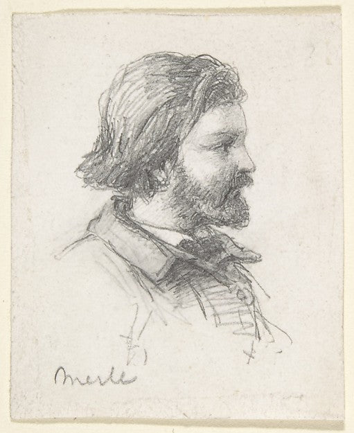 Portrait of Merle 19th cent-Anonymous,French,19th cent, Poster Print