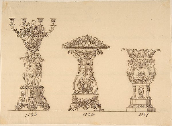 Designs for Planters 19th cent-Anonymous,French,19th cent,16x12"(A3)Poster