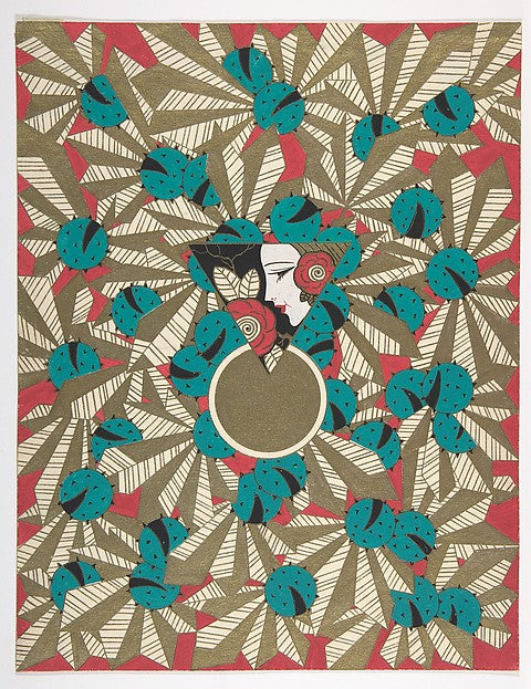 Design for a Makeup or Perfume Box c1925-Anonymous,French,20,16x12"(A3)Poster