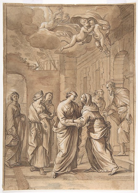 The Visitation c1649-Nicolas Mignard , Poster Print