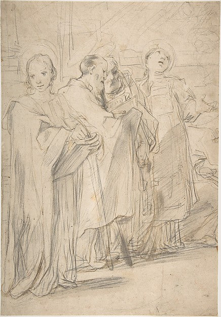 Saints John the Evangelist Paul Peter and Stephen. c1590-Fe,16x12"(A3) Poster