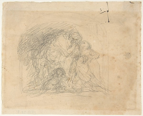 Study for the Ugolino Group 19th cent-Jean-Baptiste Carpeaux,16x12"(A3) Poster