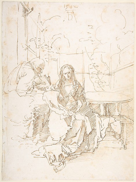 Albrecht Dürer:The Holy Family in an Enclosed Garden 1512-16x12"(A3) Poster