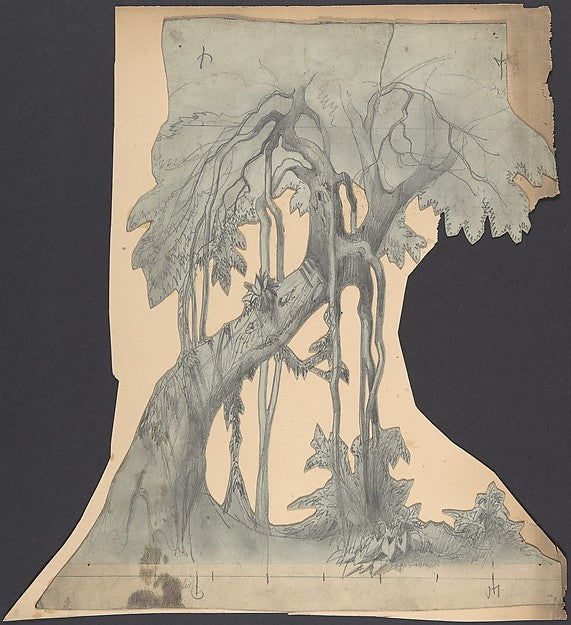 Design for a Stage Set at the Opéra Paris 1828–90-Eugène Cicé, Poster Print Wall Art