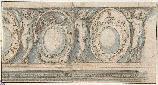 Design for a Decorated Frieze with Alternation of Cartouches a, Poster Print