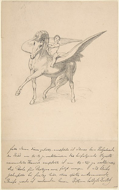 Pegasus and the Young Bellephron late 19th–early 20th cent-Max,16x12"(A3) Poster