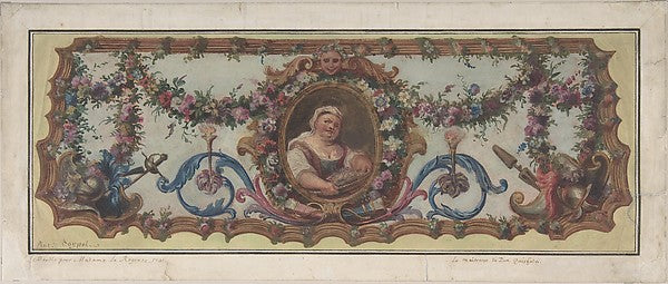 Design for a Tapestry Seat of a Sofa 1721-Charles Antoine Coyp, Poster Print Wall Art