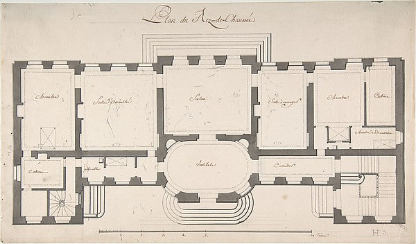 Ground Plan for a Palace n.d.-Degana, Poster Print Wall Art