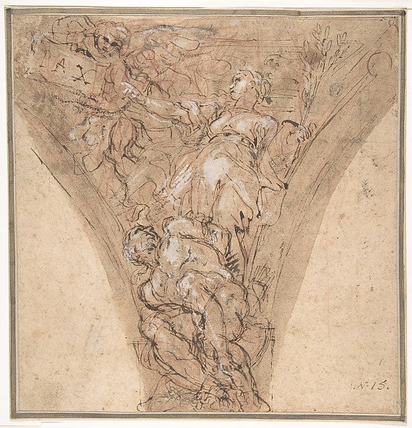 Allegorical Figure of Peace 1625–1713-Carlo Maratti, Poster Print Wall Art