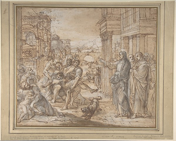 Christ Healing a Possessed Man 1675–1749-Aureliano Milani, Poster Print Wall Art