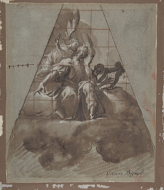King David with Angels. c1625–26-Morazzone , Poster Print Wall Art