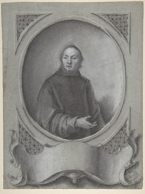 Portrait of a Man in a Monastic Habit 1699–1758-Bartolommeo Na, Poster Print Wall Art