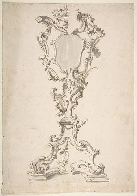 Two Alternative Designs for a Mirror Stand 1698–1765-Giovanni, Poster Print Wall Art