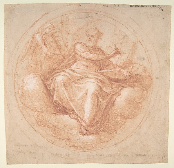 Saint Mathew and the Angel 1536–1614-Cesare Nebbia, Poster Print Wall Art