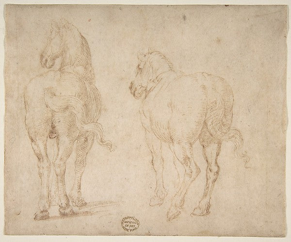 Horses. 1530–40-Parmigianino , Poster Print Wall Art