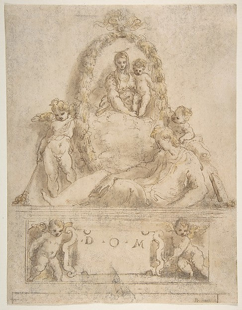 Design for a Sepulchral Monument of a Youth 1524-27-Parmigiani,16x12"(A3) Poster