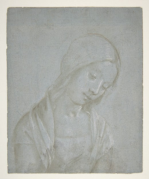 Bust of a Young Woman c1495-Attributed to Piero di Cosimo ,16x12"(A3) Poster