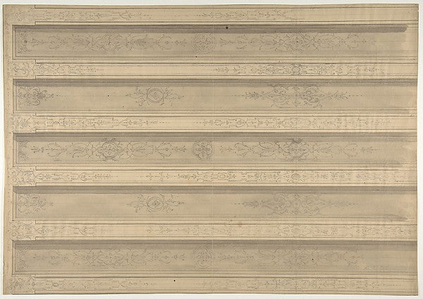 Design for Ceiling Decorations Fontainebleau second half 19th, Poster Print
