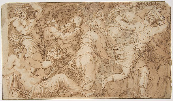 Festival Procession 1499–1543-After Polidoro da Caravaggio,16x12"(A3) Poster