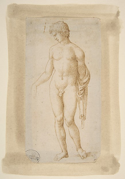 Standing Male Nude c1506-Marcantonio Raimondi c1480–before 15, Poster Print
