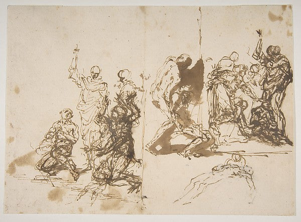 The Raising of Lazarus 1615–73-Salvator Rosa 1615–1673 Rome), Poster Print Wall Art
