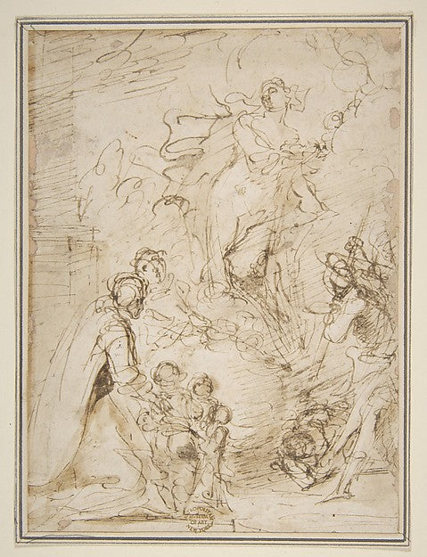 An Apparition 1615–73-Salvator Rosa 1615–1673 Rome), Poster Print Wall Art