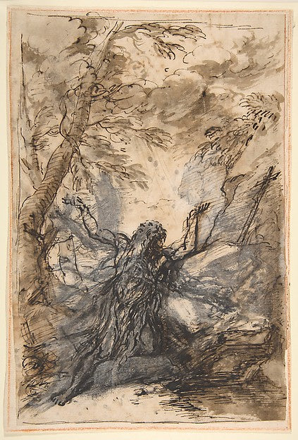 St. Paul Hermit 1615–73-Salvator Rosa 1615–1673 Rome), Poster Print Wall Art