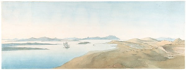 Panorama View on the Islands of Delos early 19th–late 19th cen,16x12"(A3)Poster