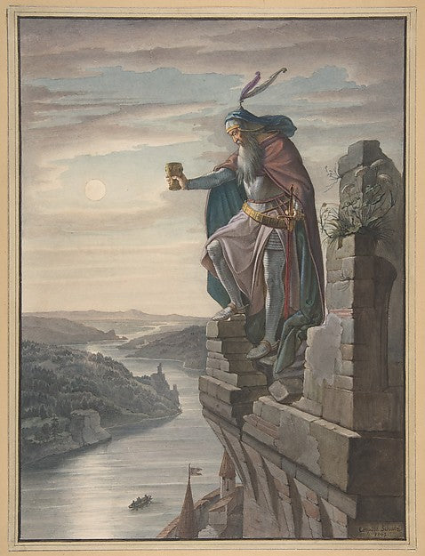 Illustration for Goethe 1842-Leopold Schulz ,16x12"(A3)Poster