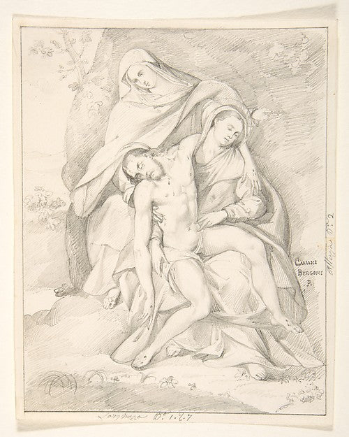 Pietà early to mid-19th cent-Johann David Passavant, Giovanni, Poster Print
