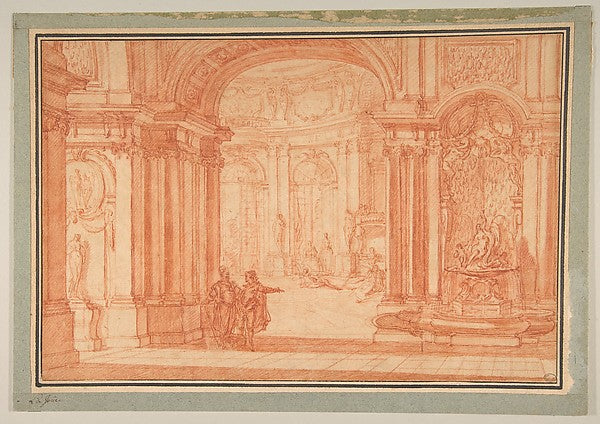 Study for the Rotunda of a Palace n.d.-Jacques de Lajoüe,16x12"(A3) Poster