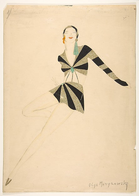 Costume Design c1930s-Olga Marynowsky ,16x12"(A3)Poster