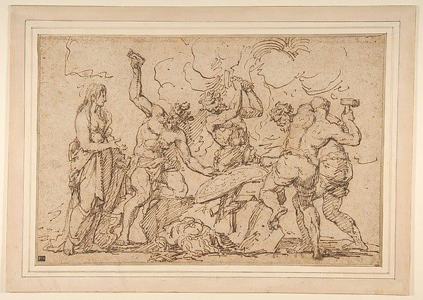 Venus Watching Vulcan and Cyclops Forge Armor for Mars late 17, Poster Print