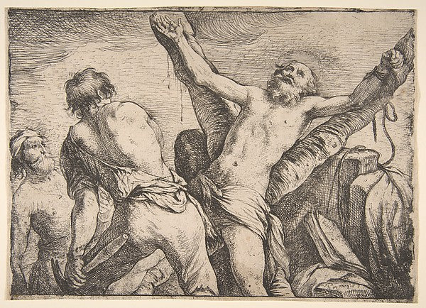 The Martyrdom of Saint Andrew 1623-Claude Vignon , Poster Print Wall Art