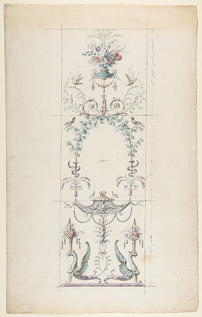 Design for a Wall Panel n.d.-Henri Sallembier, Poster Print