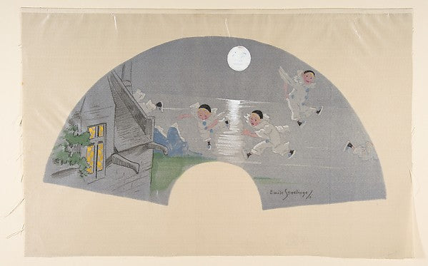 A Night in Summer 1891-1936-Emile Sevelinge ,16x12"(A3)Poster