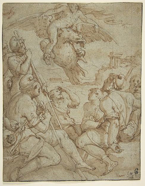 The Abduction of Ganymede 1511–74-Giorgio Vasari, Poster Print Wall Art