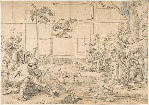 The Defeat of the Cormorants c1648–53-Louis Testelin, Poster Print Wall Art